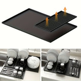 Multifunctional Silicone Coffee Bar Mat with Drainage