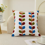 Fleur Classic Embroidery Square Sofa Cushion Cover