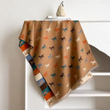 Noble Charm Horse Print Shawl Scarf