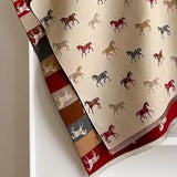 Noble Charm Horse Print Shawl Scarf