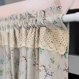Nordic Bloom Kitchen Cabinet Curtain