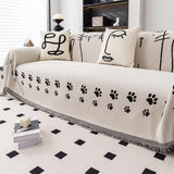 Nordic Cat Paw Chenille Sofa Cover