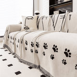 Nordic Cat Paw Chenille Sofa Cover