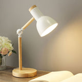 Nordic Iron Wood LED Table Lamp