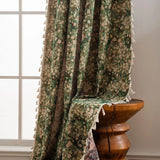 Noveau Ditsy Floral Tassel Curtain