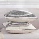 Nuvia Gray White Cushion Cover