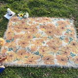 Sun Floral Outdoor Picnic Blanket
