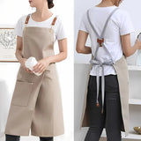 Unisex Split Skirt Apron with Pockets