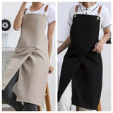 Unisex Split Skirt Apron with Pockets