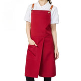 Unisex Split Skirt Apron with Pockets