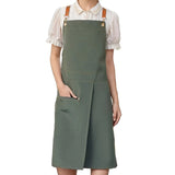 Unisex Split Skirt Apron with Pockets