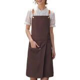 Unisex Split Skirt Apron with Pockets