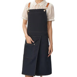Unisex Split Skirt Apron with Pockets