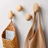 Pebble Shape Wood Clothes Hook