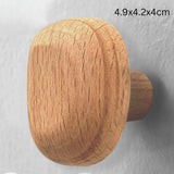Pebble Shape Wood Clothes Hook