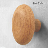 Pebble Shape Wood Clothes Hook