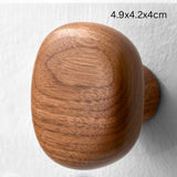 Pebble Shape Wood Clothes Hook