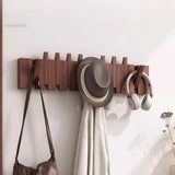 Piano Foldable Wooden Flip Hook Wall Rack
