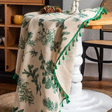 Pine Cone Print Round Tablecloth
