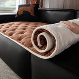 Plush Button-Tufted Sofa Cover