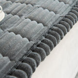 Plush Pleated Edges Sofa Cover