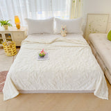 Couverture en flanelle jacquard papillon