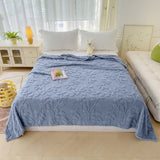 Couverture en flanelle jacquard papillon