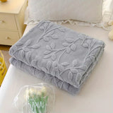 Couverture en flanelle jacquard papillon
