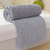 Couverture en flanelle jacquard papillon