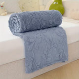 Couverture en flanelle jacquard papillon
