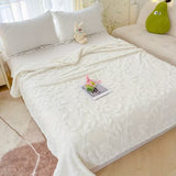 Couverture en flanelle jacquard papillon