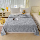 Couverture en flanelle jacquard papillon