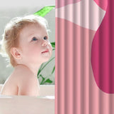 Poppie Bright Pink Bath Curtain