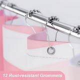 Poppie Bright Pink Bath Curtain