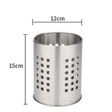 Stainless Steel Utensil Holder with Hole