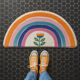 Rainbow Glow Half-Moon Bath Mat