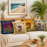 Housse de coussin en velours artistique Tigre royal
