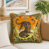 Housse de coussin en velours artistique Tigre royal