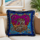 Housse de coussin en velours artistique Tigre royal
