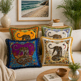 Housse de coussin en velours artistique Tigre royal
