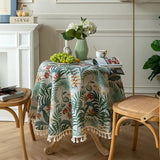 Retro Floral Round Table Cloth