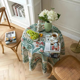 Retro Floral Round Table Cloth