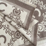 Reversible Crescent Chain Winter Shawl