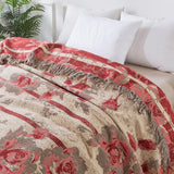 Rosewood Grace Throw Cotton Blanket