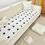 Ruffled Cloud Edge Quilted Couch Cover