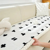 Ruffled Cloud Edge Quilted Couch Cover