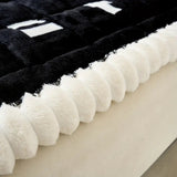 Ruffled Cloud Edge Quilted Couch Cover