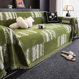 Rustic Abstract Chenille Sofa Cover