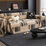Rustic Abstract Chenille Sofa Cover