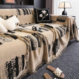 Rustic Abstract Chenille Sofa Cover